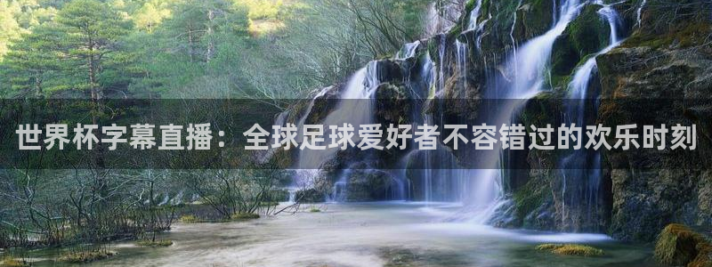 世界杯在线直播：世界杯字幕直播：全球足球爱好者不容错过的欢乐时刻
